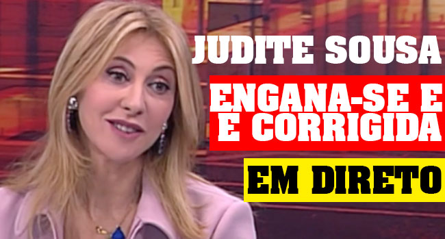 <b>Judite Sousa</b> cometeu hoje uma gafe em direto em dia de Eleições <b>...</b> - judite-sousa